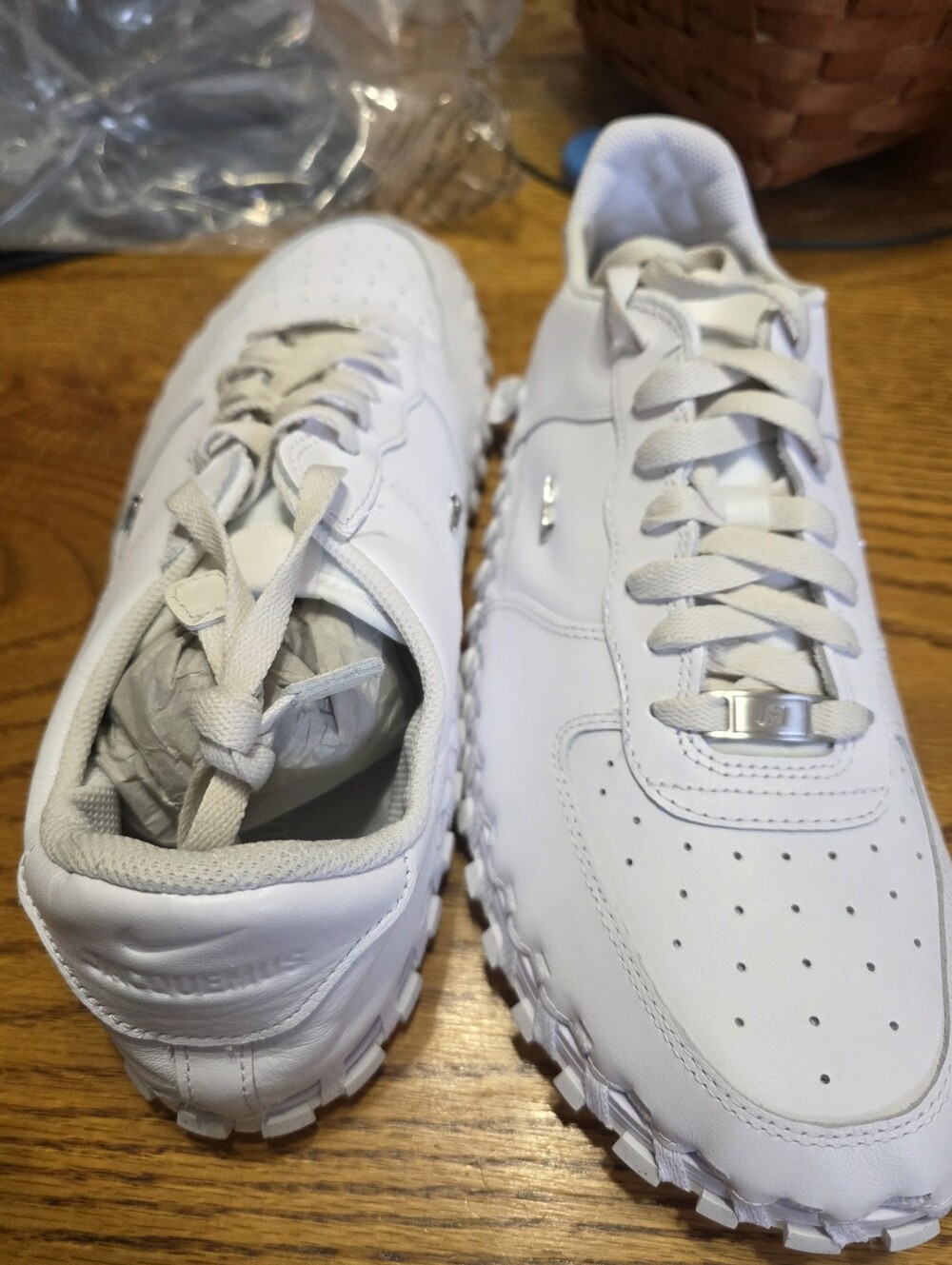 Nike Footscape Triple White Size 11m/12.5w Athletic Sneakers Brand New.